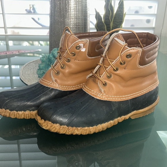 Sorel Waterproof Ladies Hiking Duck Boots sz 8 EUC Black Brown Lace Up Fur Lined - Picture 3 of 17